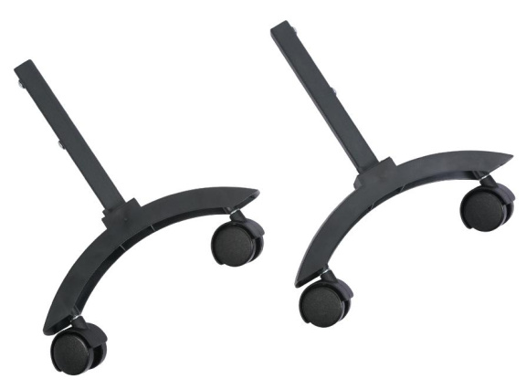 Комплект ножек Granit, Glassar черный с колесами